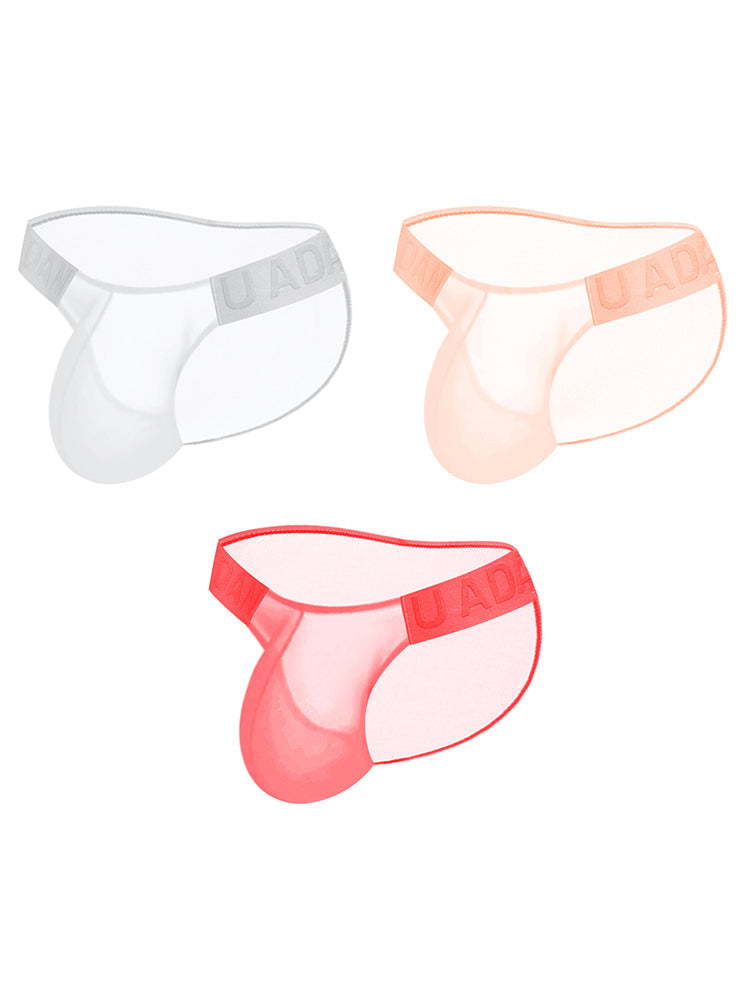 3 Pack Sexy Sheer Low-Rise Men's Bikini | dmunderwear detail image 8