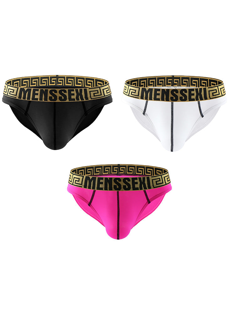 3 Pack Sexy Super Soft Ice Silk Men's Bikini | dmunderwear detail image 12
