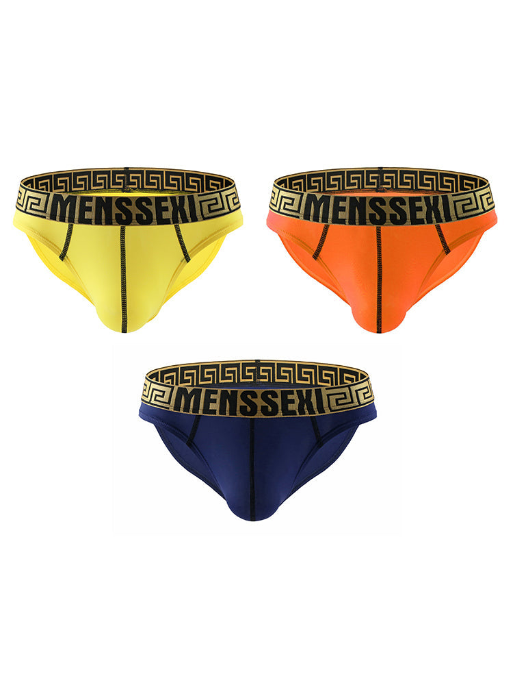 3 Pack Sexy Super Soft Ice Silk Men's Bikini | dmunderwear detail image 17