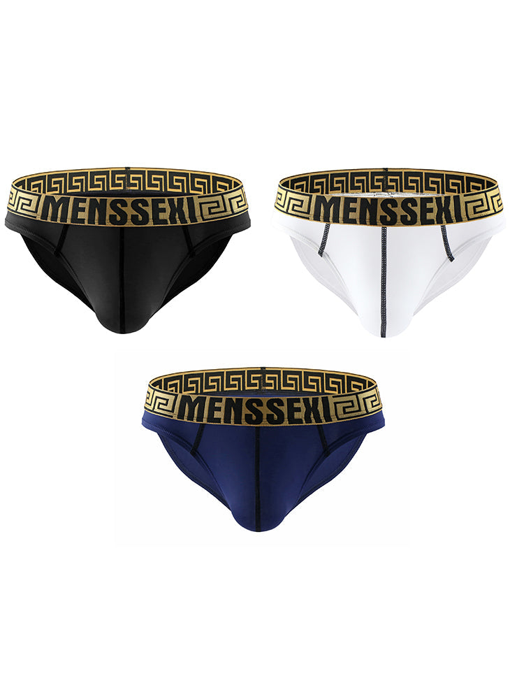 3 Pack Sexy Super Soft Ice Silk Men's Bikini | dmunderwear detail image 2