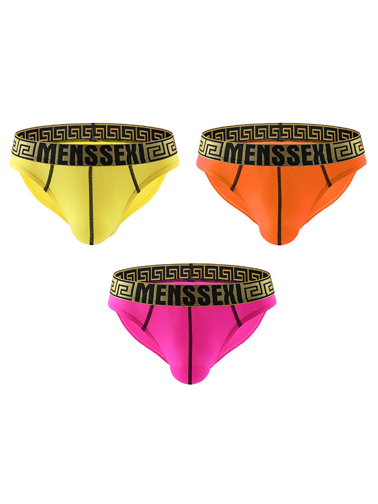 3 Pack Sexy Super Soft Ice Silk Men's Bikini | dmunderwear detail image 7