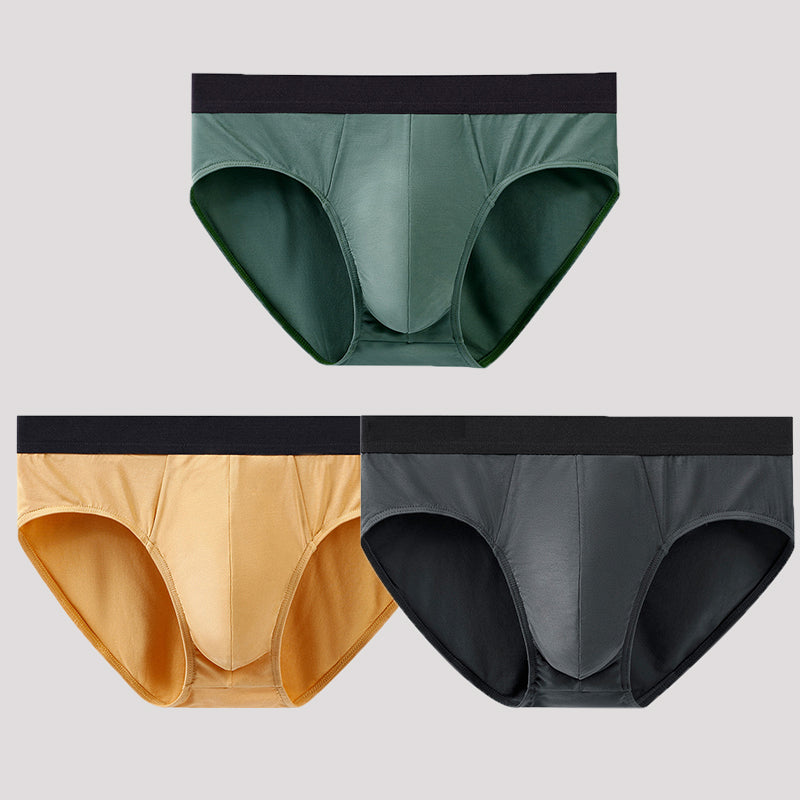 3 Pack Soft Modal Cotton Large Pouch Briefs | dmunderwear detail image 14