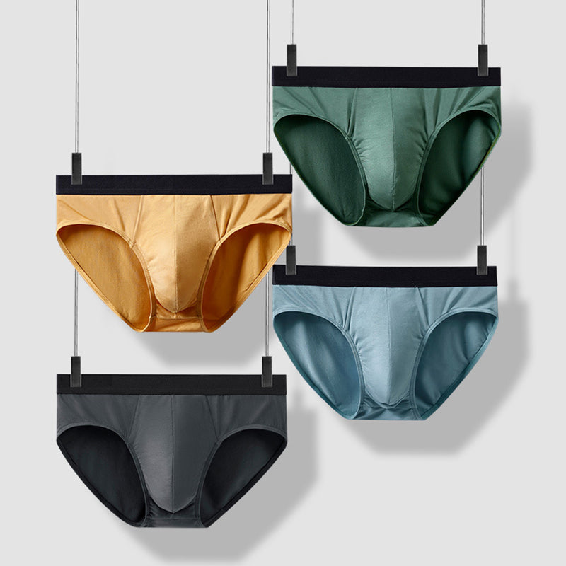 3 Pack Soft Modal Cotton Large Pouch Briefs | dmunderwear detail image 3