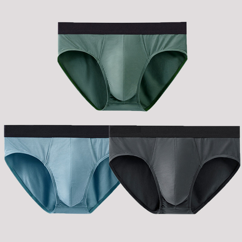 3 Pack Soft Modal Cotton Large Pouch Briefs | dmunderwear detail image 8