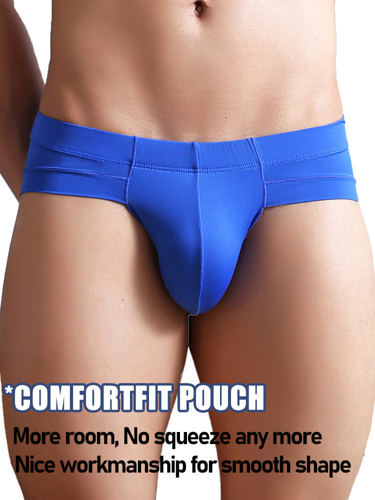 3 Pack Summer Men's Brief With Support Pouch | dmunderwear detail image 3