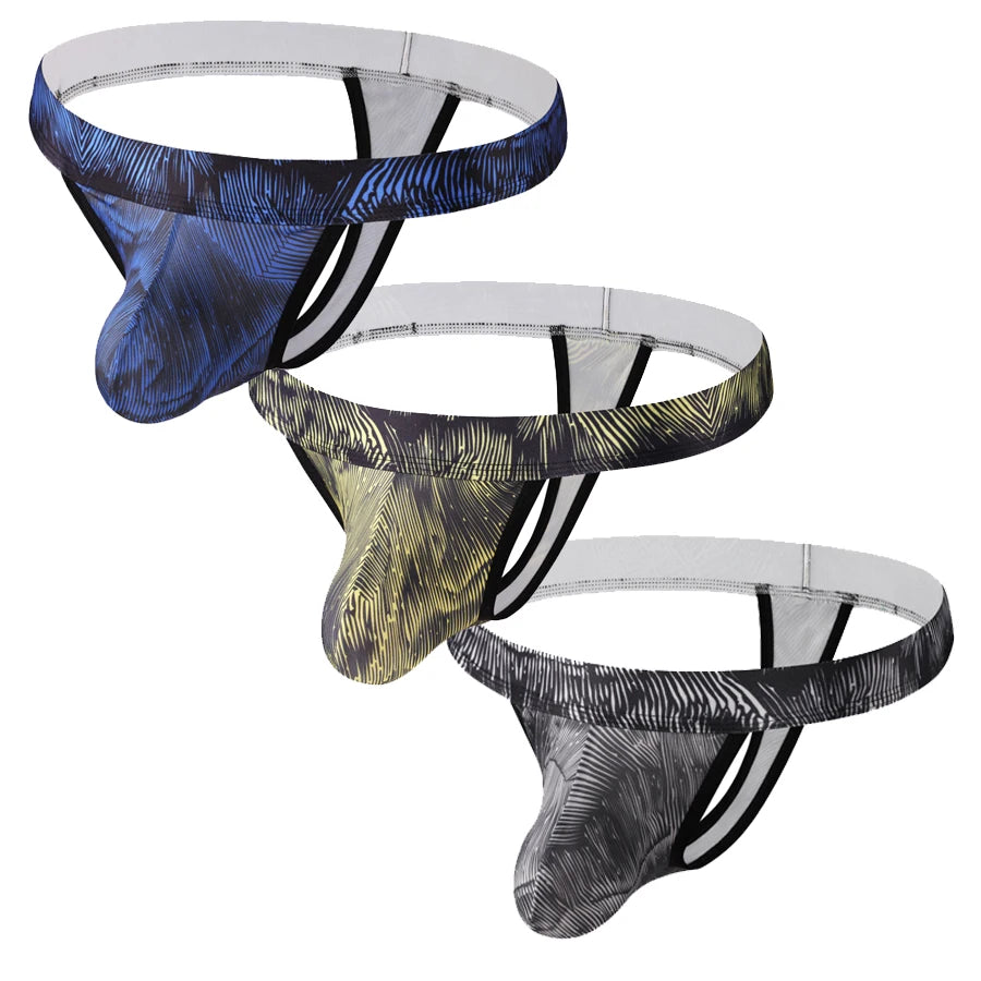 3 Pack Texture Tanga Thong | dmunderwear