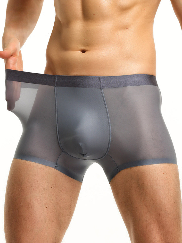 3 Pack Trackless Summer Ultra Thin Pouch Men's Trunks | dmunderwear
