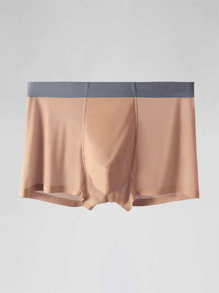 3 Pack Trackless Summer Ultra Thin Pouch Men's Trunks | dmunderwear detail image 12