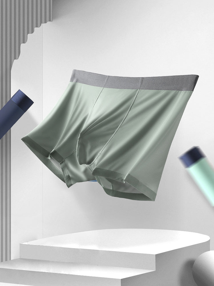 3 Pack Trackless Summer Ultra Thin Pouch Men's Trunks | dmunderwear detail image 6