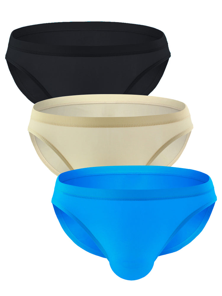 3 Pack Translucent U Convex Pouch Bikini For Men | dmunderwear detail image 14