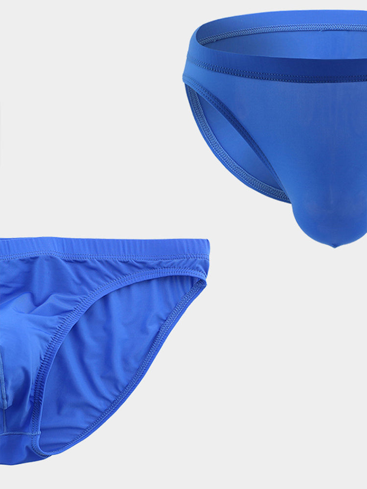 3 Pack Translucent U Convex Pouch Bikini For Men | dmunderwear detail image 3