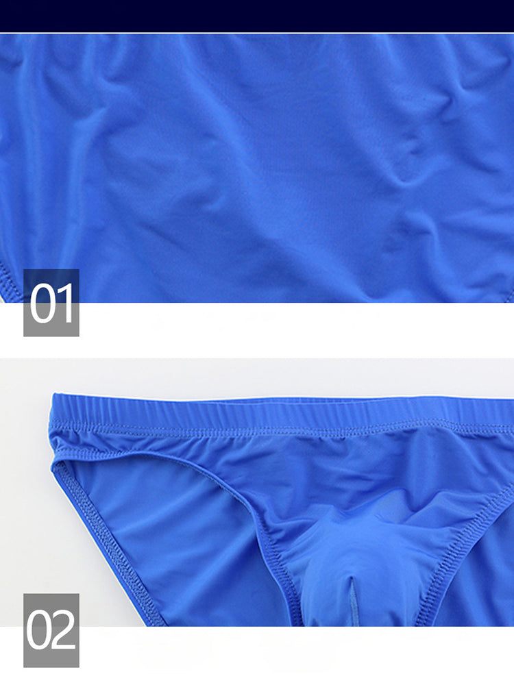 3 Pack Translucent U Convex Pouch Bikini For Men | dmunderwear detail image 4