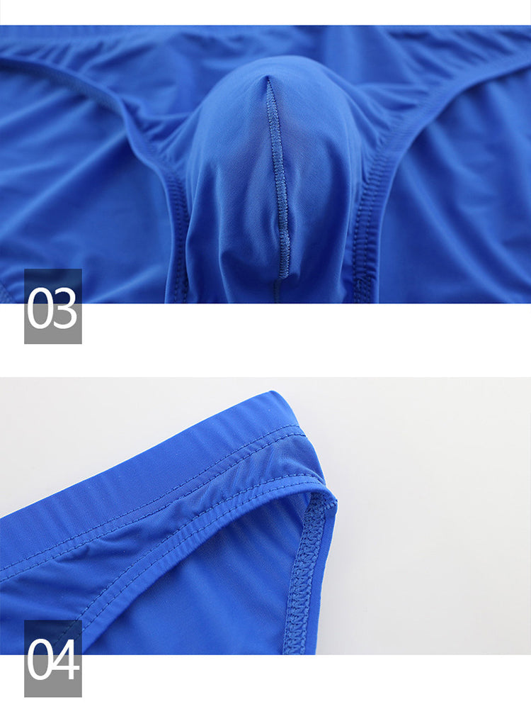 3 Pack Translucent U Convex Pouch Bikini For Men | dmunderwear detail image 5