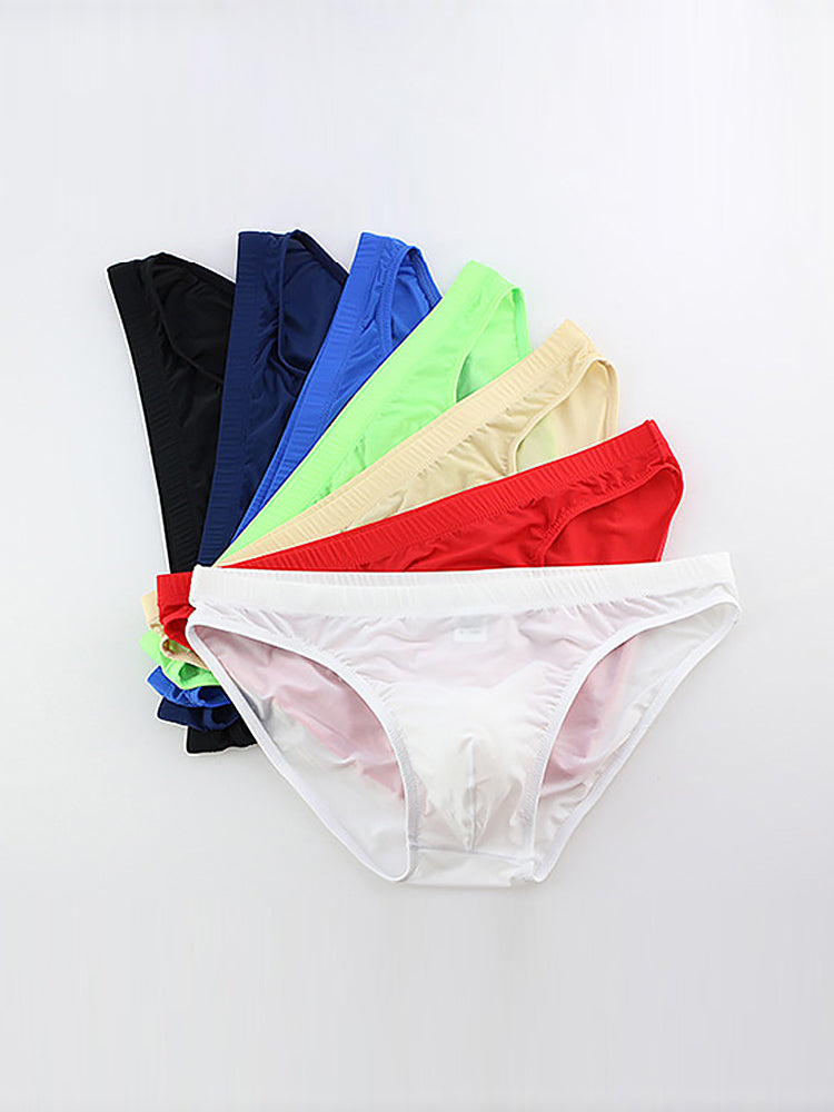 3 Pack Translucent U Convex Pouch Bikini For Men | dmunderwear detail image 6