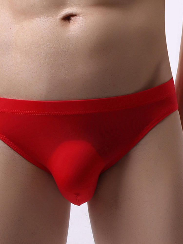 3 Pack Translucent U Convex Pouch Bikini For Men | dmunderwear detail image 9