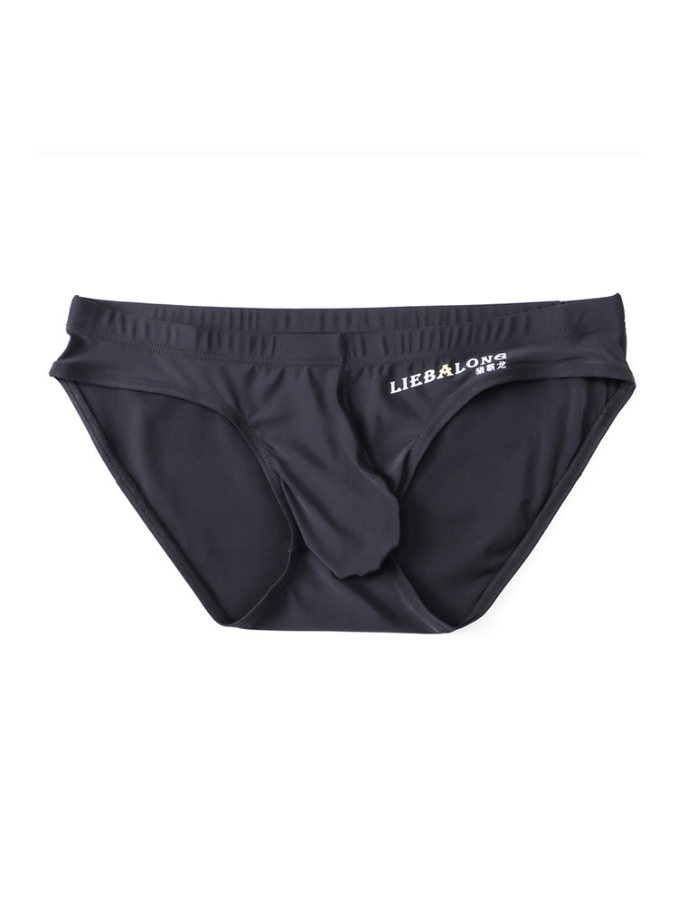 3 Packs of Men's Ice Silk Seamless Convex Pouch Briefs | dmunderwear detail image 12