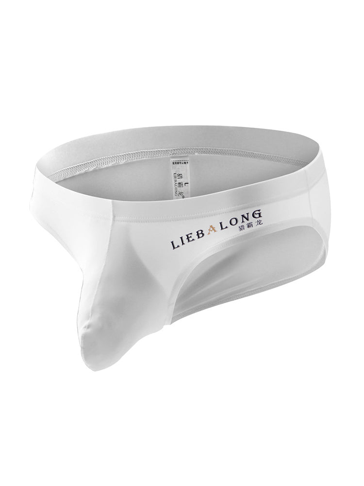 3 Packs of Men's Ice Silk Seamless Convex Pouch Briefs | dmunderwear detail image 13