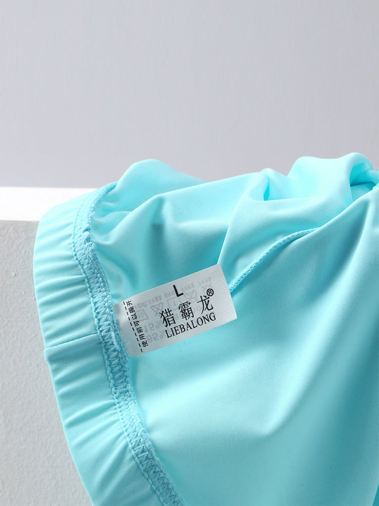 3 Packs of Men's Ice Silk Seamless Convex Pouch Briefs | dmunderwear detail image 5