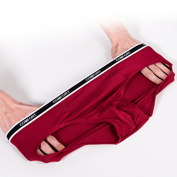 3 Pcs Modal Soft Breathable Solid Men's Briefs Set | dmunderwear detail image 4