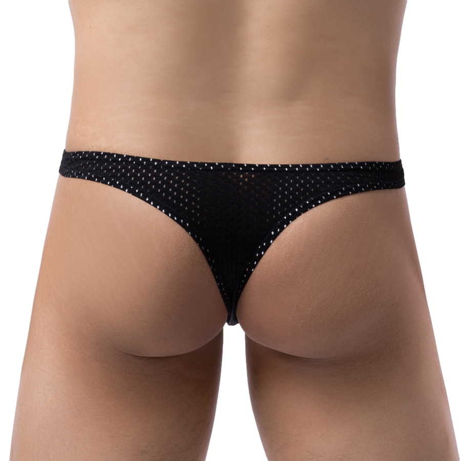 3 Pack Discreet Mesh Thong | dmunderwear detail image 4