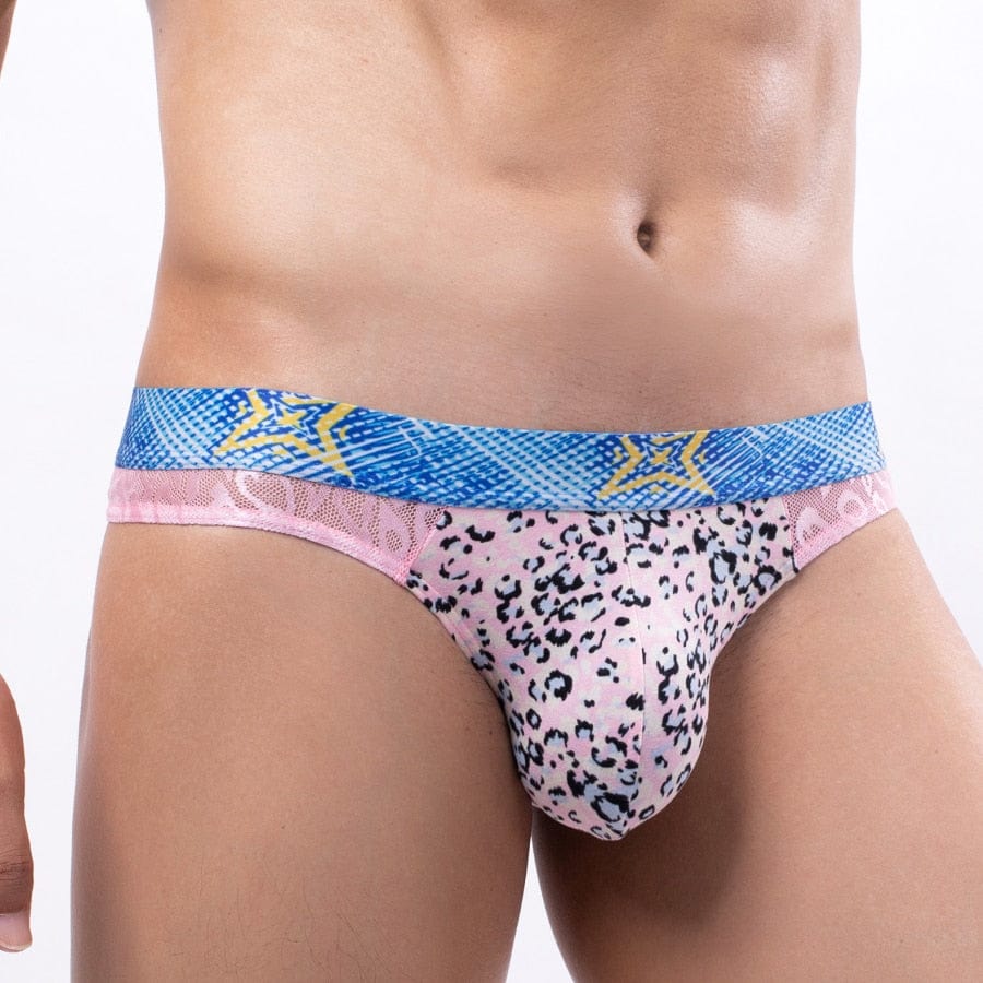 4 Pack Bold Leopard Lace Thong | dmunderwear detail image 10