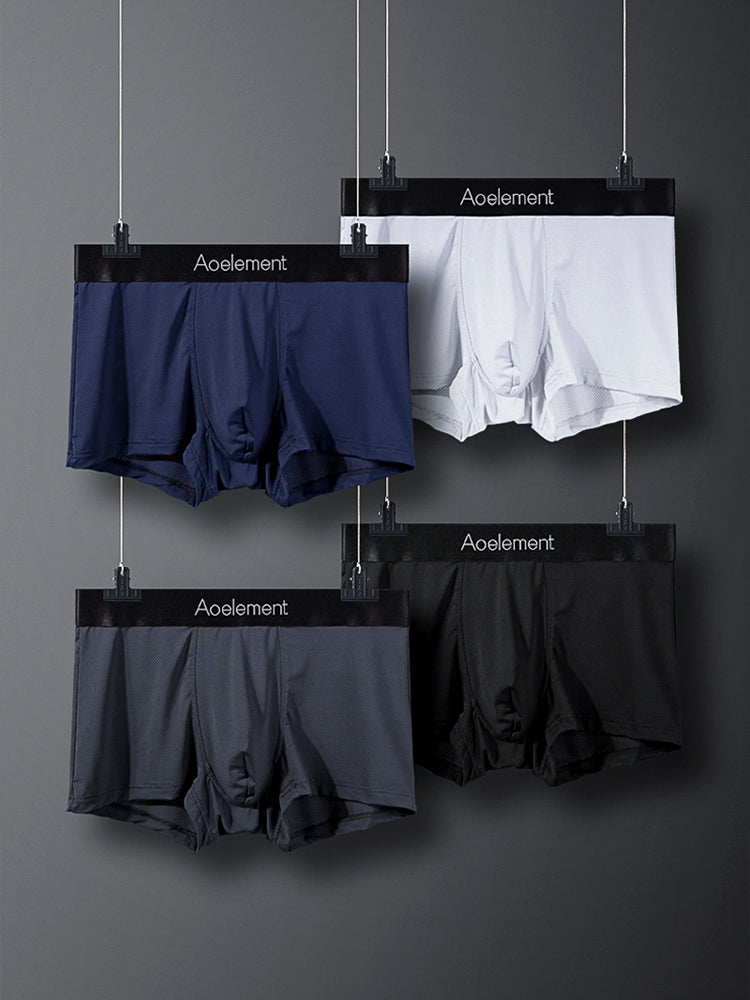 4 Pack Breathable Mesh Antibacterial Men's Underwear | dmunderwear detail image 16