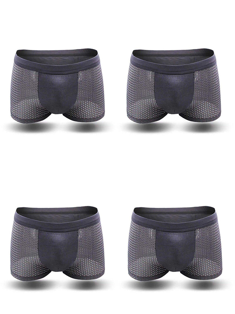 4 Pack Breathable Mesh Fabric Men's Underwear | dmunderwear detail image 12