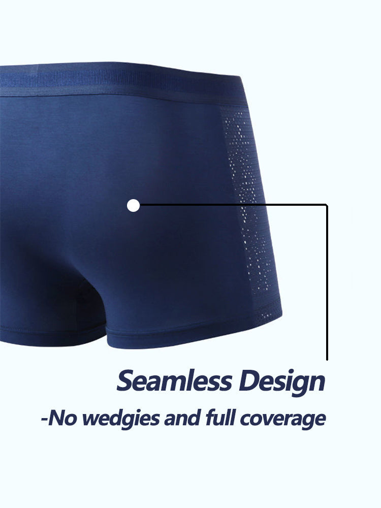 4 Pack Breathable Mesh Fabric Men's Underwear | dmunderwear detail image 4