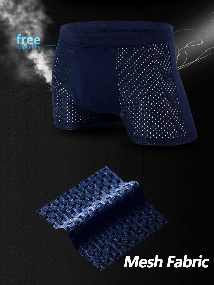 4 Pack Breathable Mesh Fabric Men's Underwear | dmunderwear detail image 5