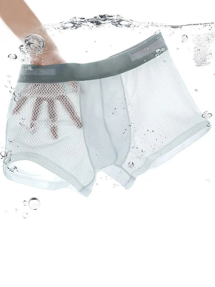 4 Pack Breathable Mesh Fabric Men's Underwear | dmunderwear detail image 9