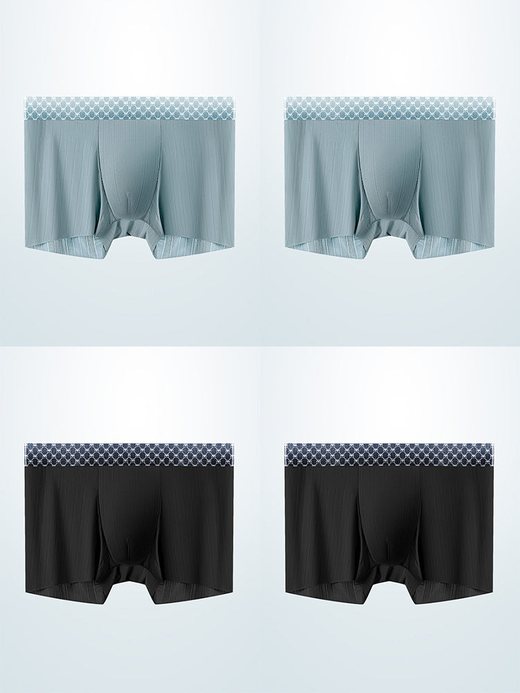 4 Pack Breathable Support Pouch Trunks For Men | dmunderwear detail image 12