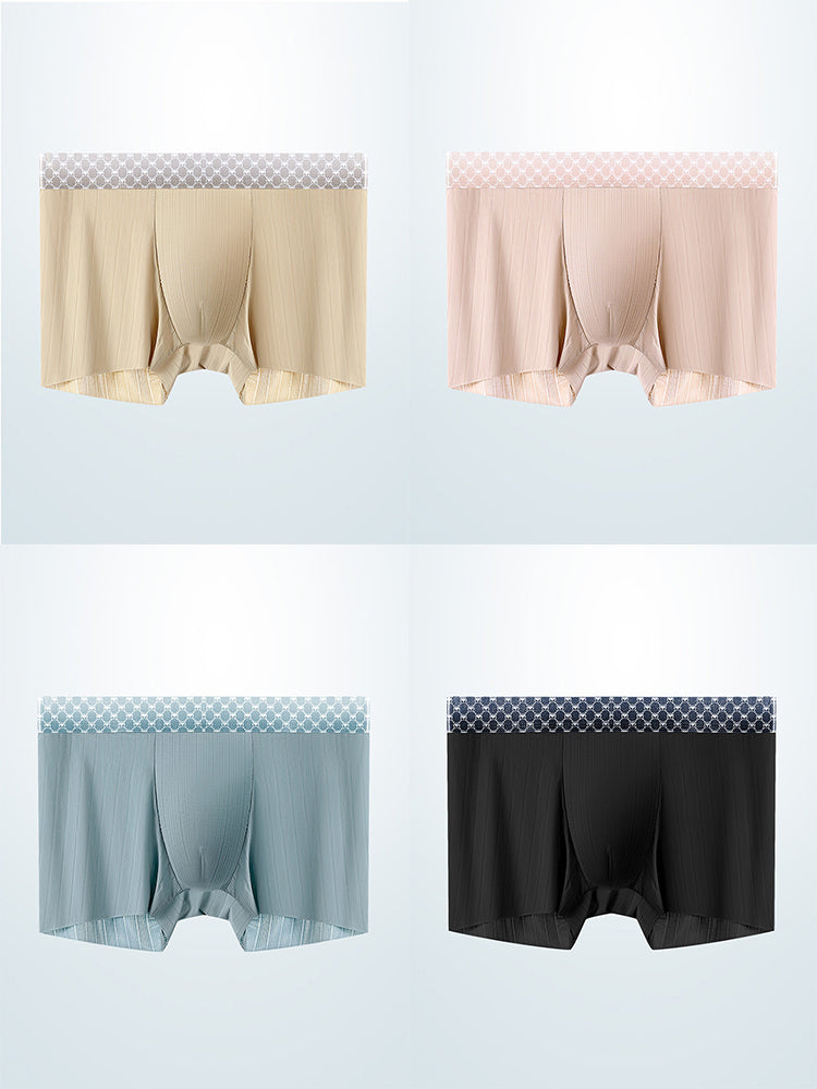 4 Pack Breathable Support Pouch Trunks For Men | dmunderwear detail image 2