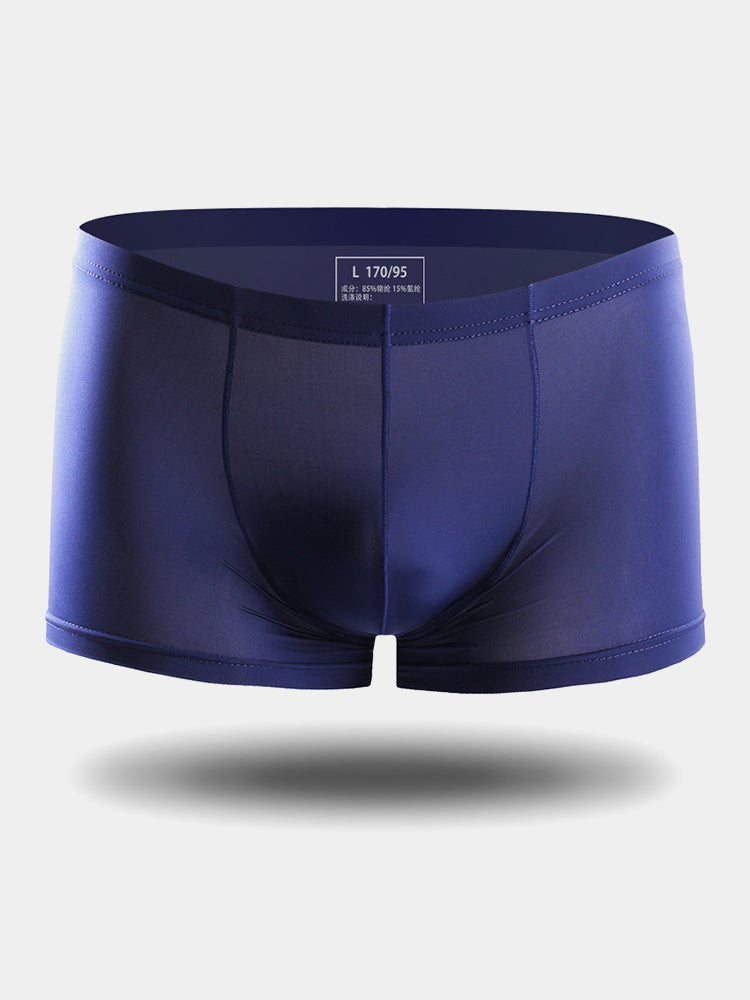 4 Pack Cooling Silk Bulge Pouch Men's Underwear | dmunderwear