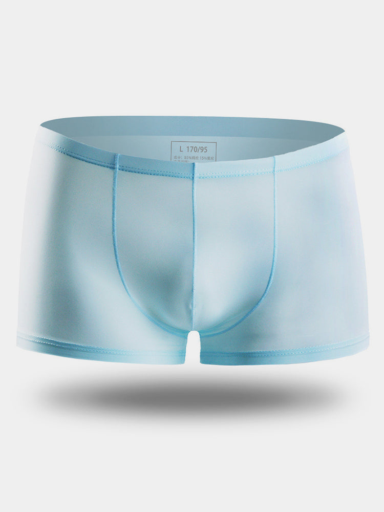 4 Pack Cooling Silk Bulge Pouch Men's Underwear | dmunderwear detail image 18