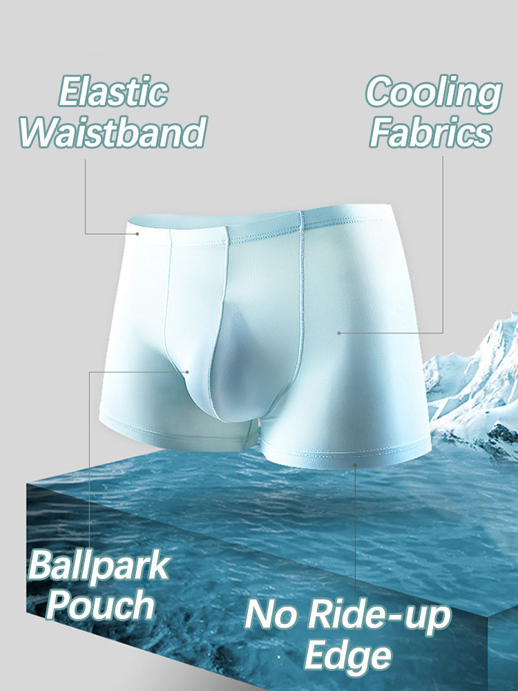 4 Pack Cooling Silk Bulge Pouch Men's Underwear | dmunderwear detail image 4