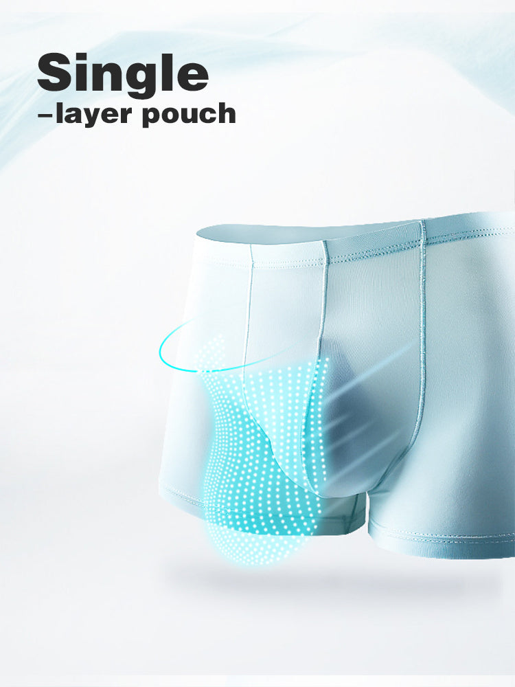 4 Pack Cooling Silk Bulge Pouch Men's Underwear | dmunderwear detail image 7