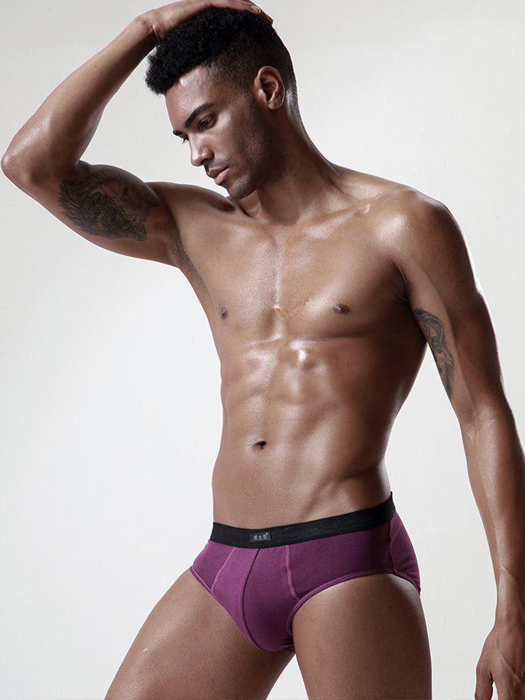 4 Pack Cotton Support U Convex Pouch Briefs | dmunderwear