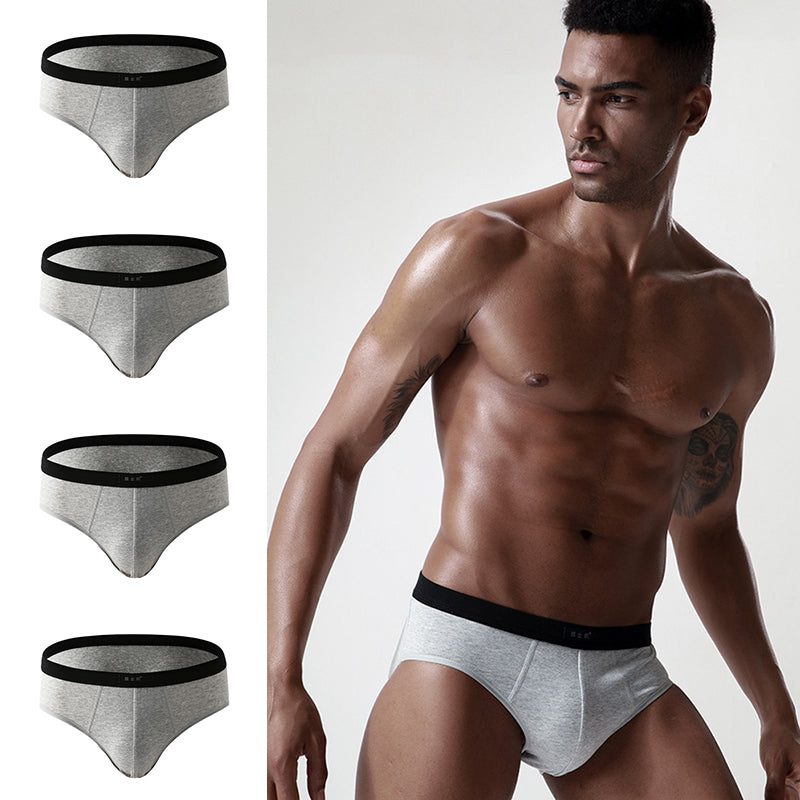 4 Pack Cotton Support U Convex Pouch Briefs | dmunderwear detail image 10