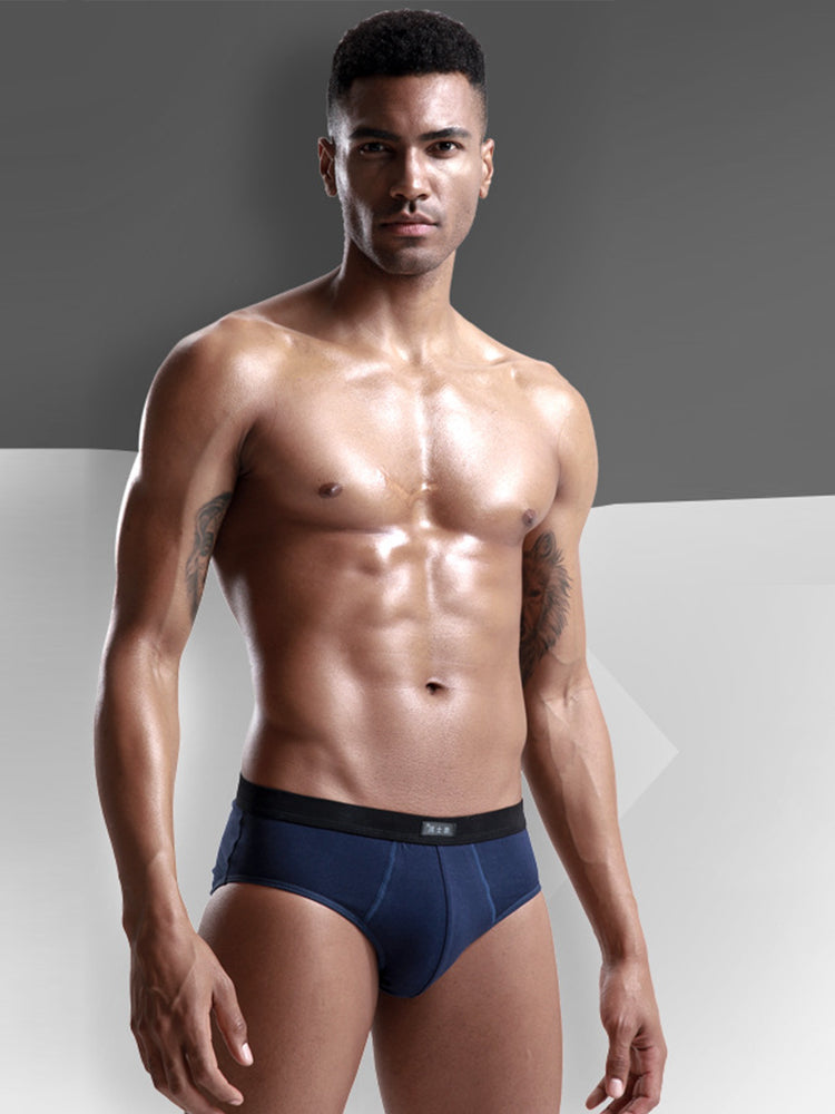 4 Pack Cotton Support U Convex Pouch Briefs | dmunderwear detail image 11
