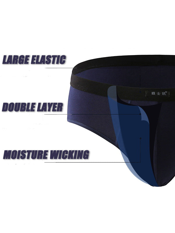 4 Pack Cotton Support U Convex Pouch Briefs | dmunderwear detail image 14