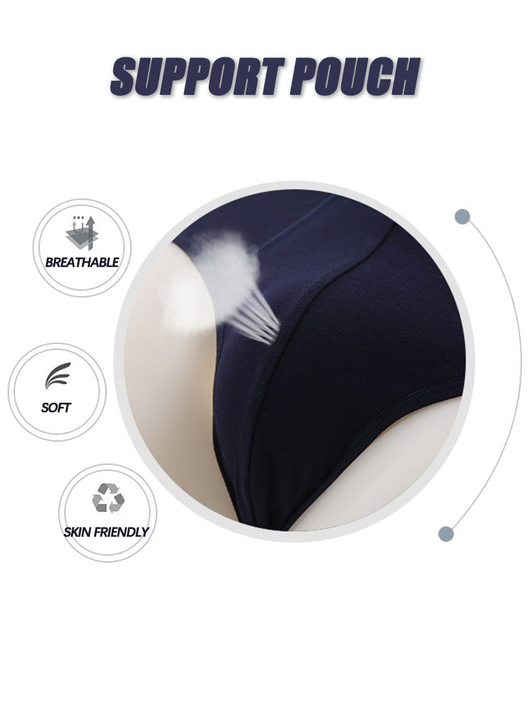 4 Pack Cotton Support U Convex Pouch Briefs | dmunderwear detail image 15