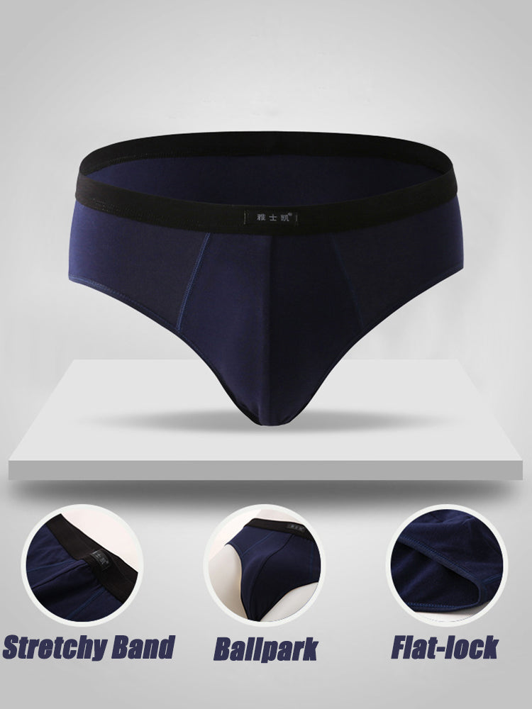 4 Pack Cotton Support U Convex Pouch Briefs | dmunderwear detail image 16