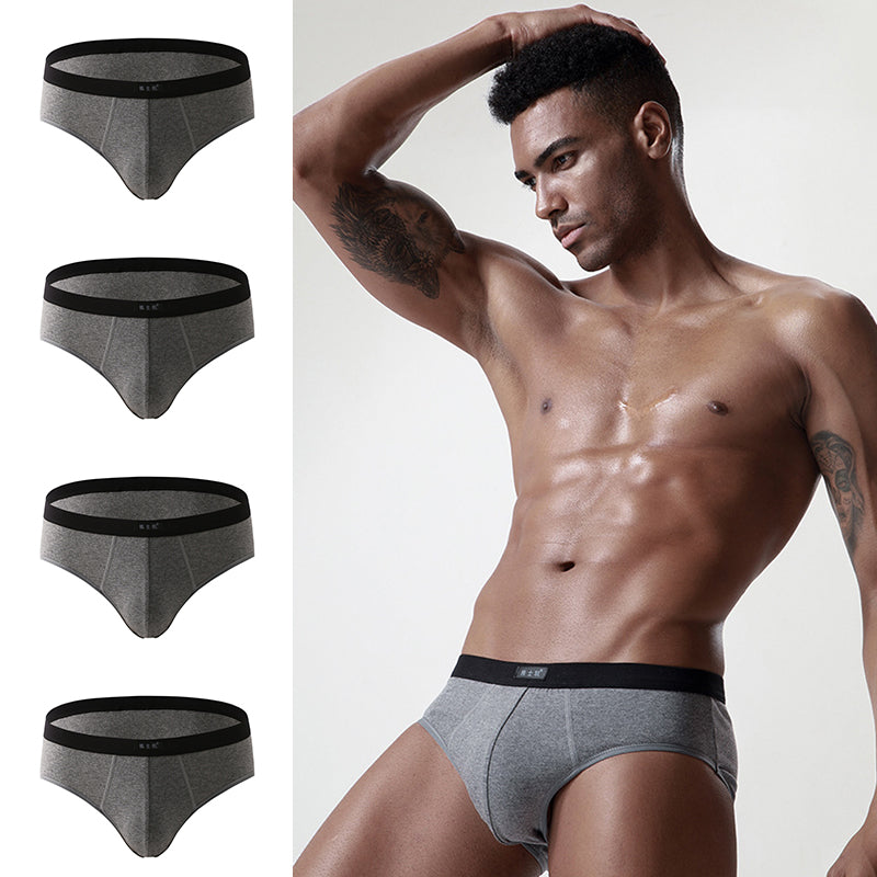 4 Pack Cotton Support U Convex Pouch Briefs | dmunderwear detail image 18