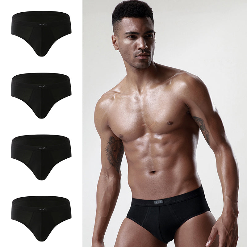 4 Pack Cotton Support U Convex Pouch Briefs | dmunderwear detail image 2