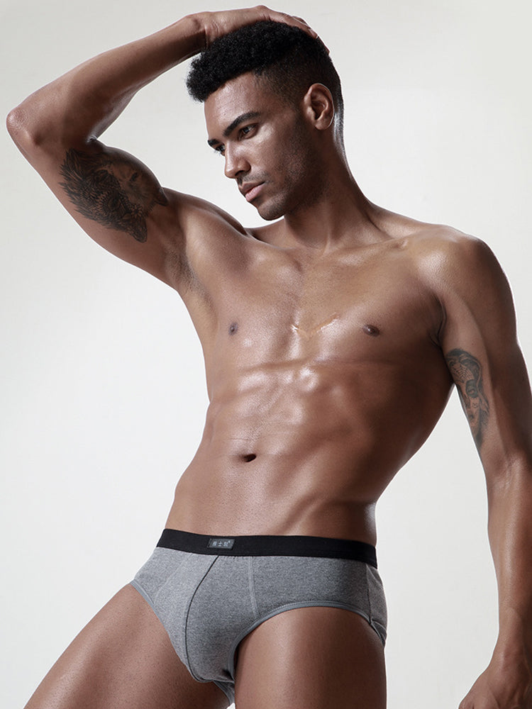 4 Pack Cotton Support U Convex Pouch Briefs | dmunderwear detail image 5