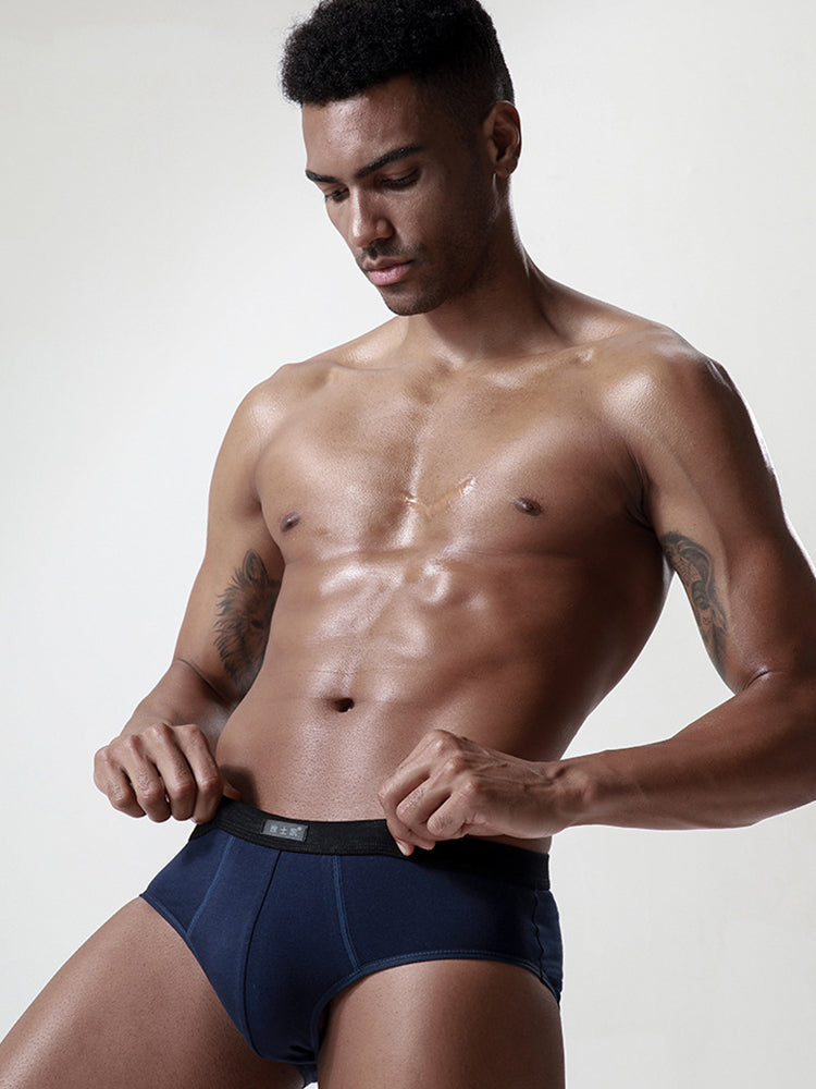 4 Pack Cotton Support U Convex Pouch Briefs | dmunderwear detail image 6