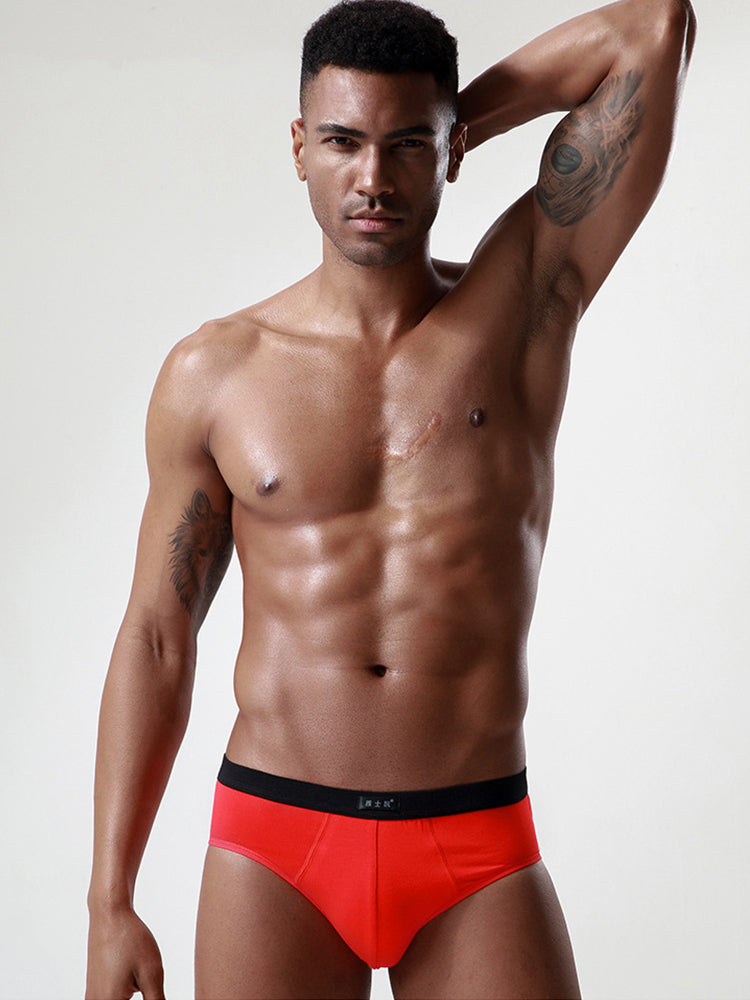 4 Pack Cotton Support U Convex Pouch Briefs | dmunderwear detail image 7