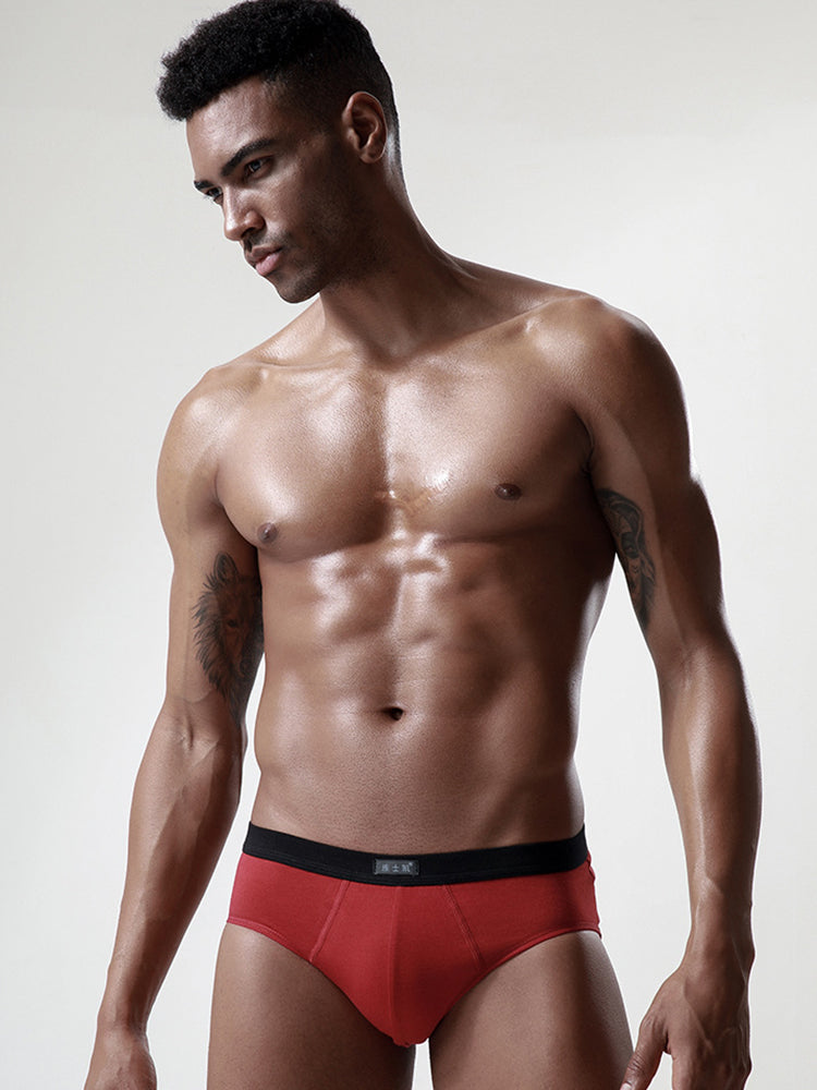 4 Pack Cotton Support U Convex Pouch Briefs | dmunderwear detail image 8