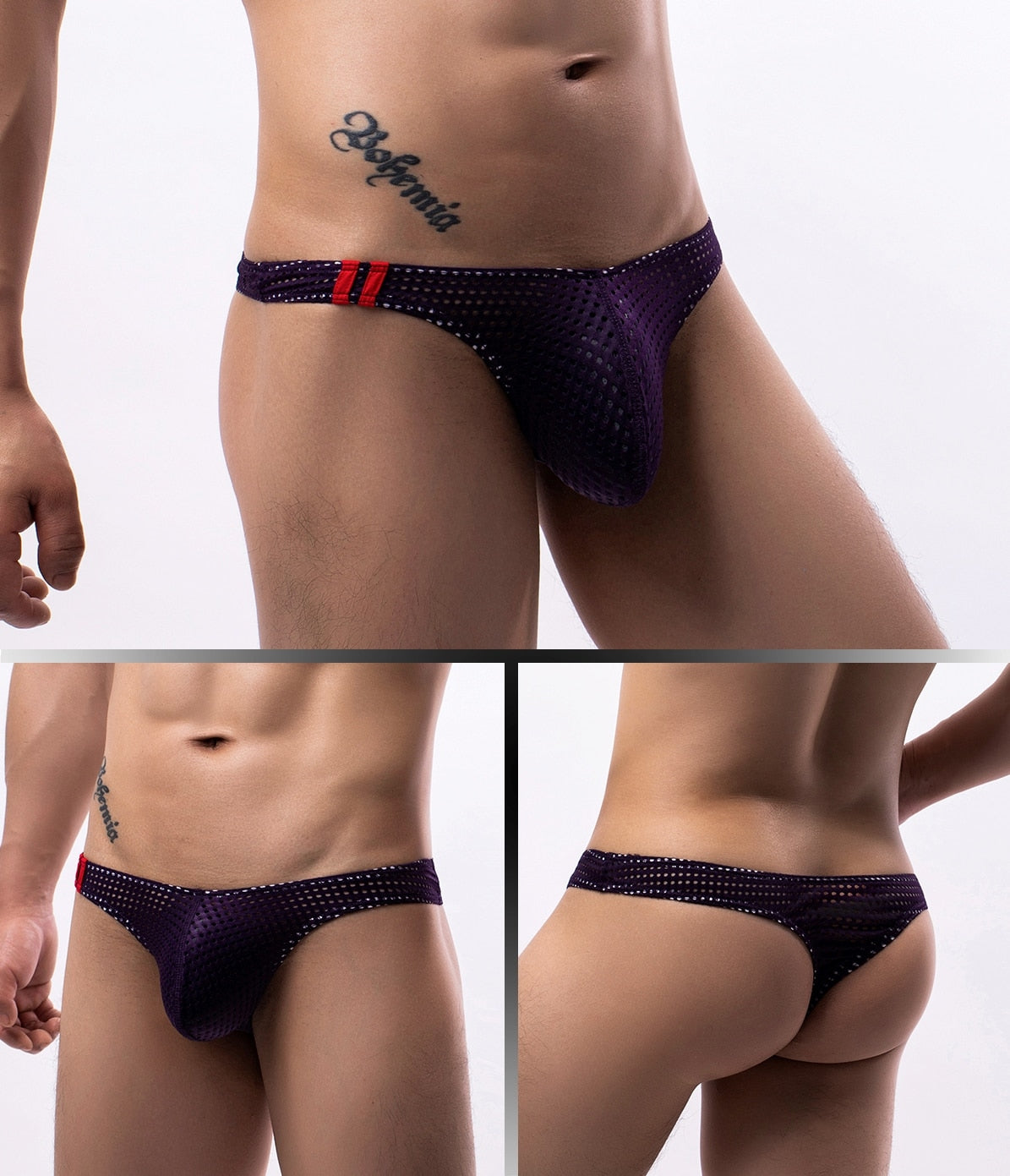 4 Pack Euphoria Thong | dmunderwear detail image 6