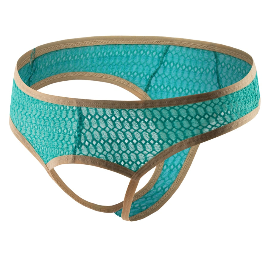 4 Pack Frontless Woven Bahama Thong | dmunderwear detail image 2